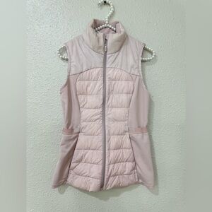 Lululemon Down For It All Vest  Goose Down Light Pink $148 Sz 6